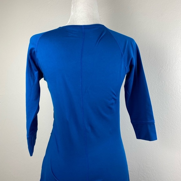 Mountain Hardwear Blue Outdoor knee Length 3/4 Sleeve Stretchy Dress sz Small - Picture 8 of 11